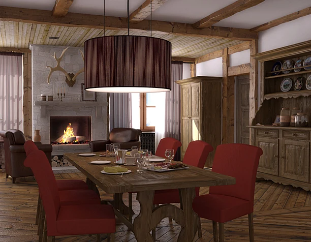 Гостинная в шале