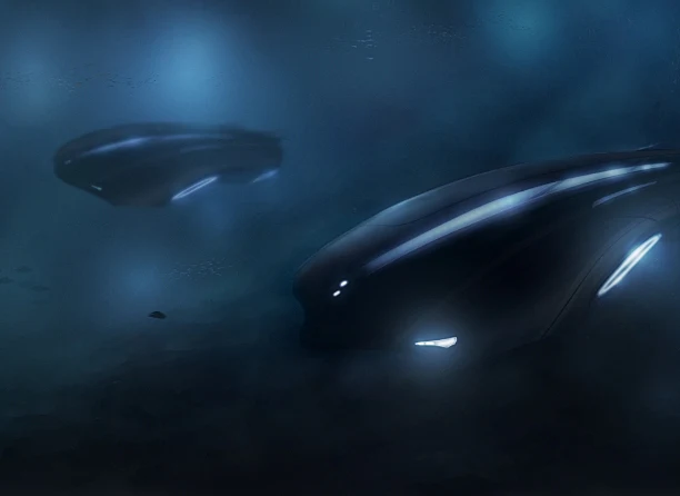 At a depth of