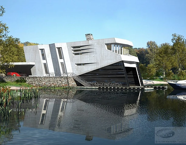House and garage for boats