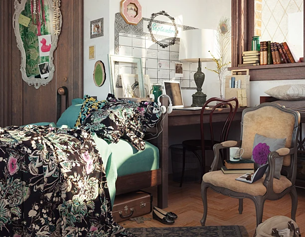 messy interior
