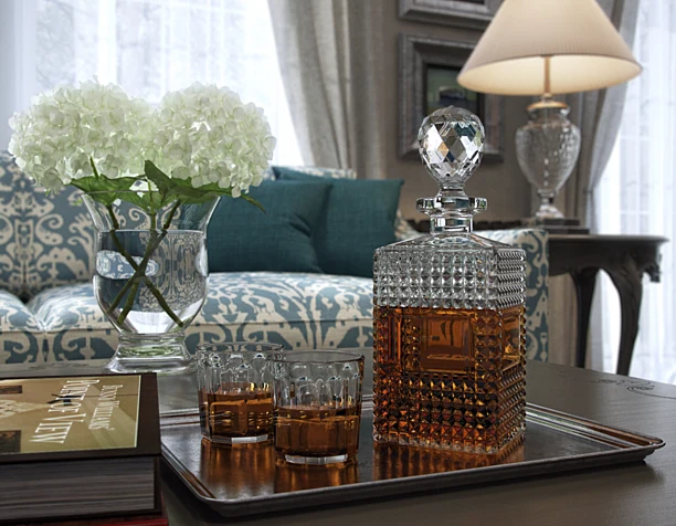 decanter and glasses
