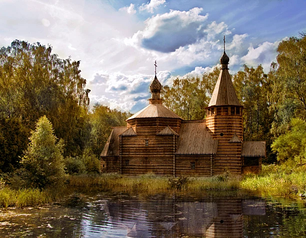 Ветхая церковь.Заводь