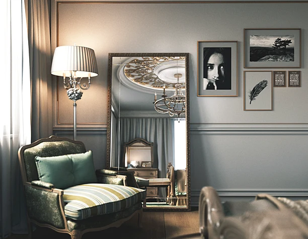 Караваджизм в редере Corina render