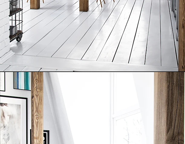 white interior