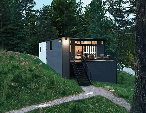 Cross-Laminated-Timber Cottage-Exteriors