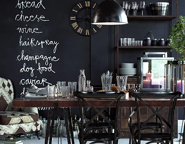 black interior