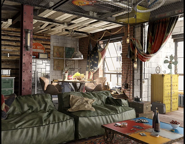 "Kashirskiy" loft apartment