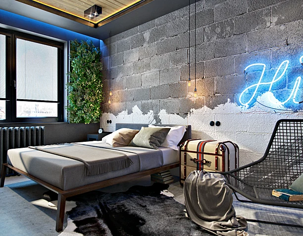 Life in loft bedroom