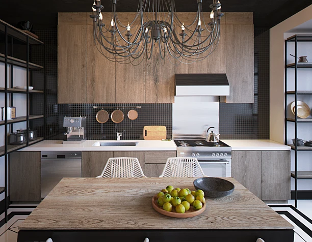 black kitchen