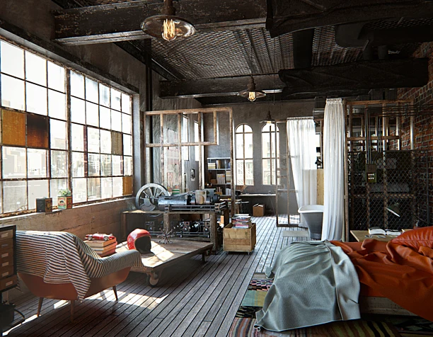 WHOLA LOTTA LOFT! BROOKLYN NYC LOFT 3RD WINNER IN EVERMOTION CHALLENGE 2015