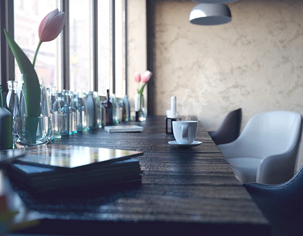A piece of a new restaurant design project