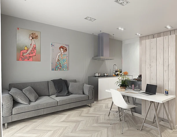 Visualization of Scandinavian Apartment