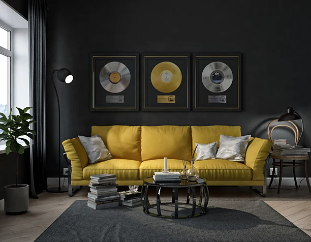 Black interior. 3d max / vray 3.2 / Cs 6