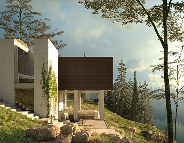 3D architectural visualization cottages. Germany