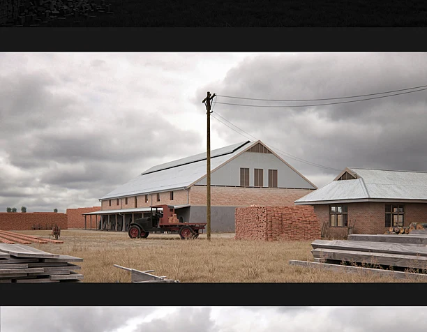 FIRST BRICK FACTORY IN CANBERRA (AUSTRALIA) 1920'S
