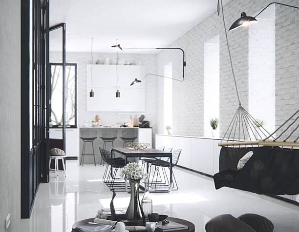 Black & White Apartment
