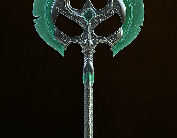 Glass Battle Axe