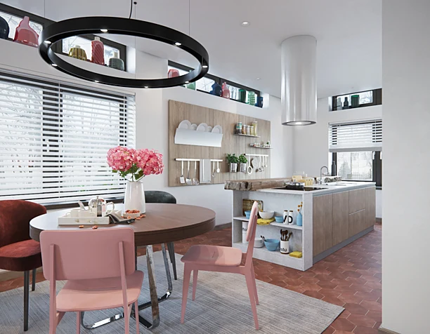 The interior in cozy home