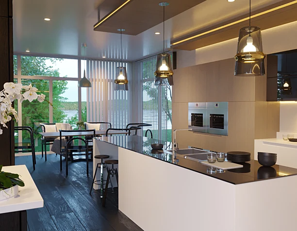 River House | Кухня и столовая зона