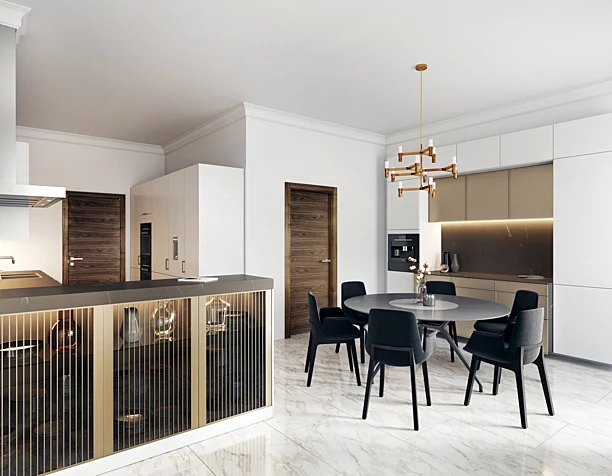 Визуализация проекта кухни SieMatic