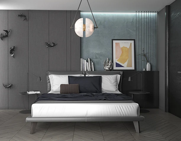 Grey bedroom