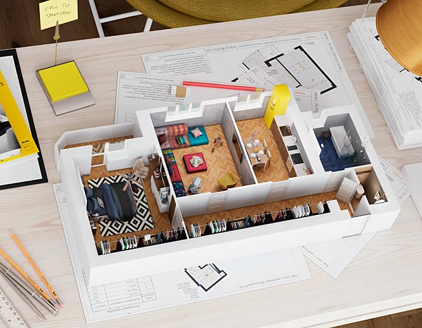 Visualization. 3D Floor Plan.