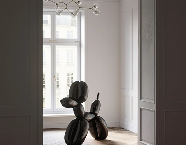 Concept hall with balloon Dog