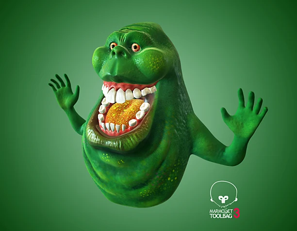 slimer from ghostbusters