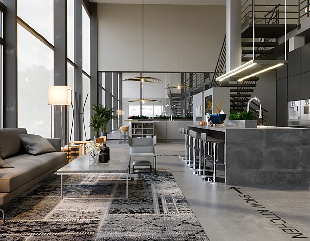 Office and showroom.