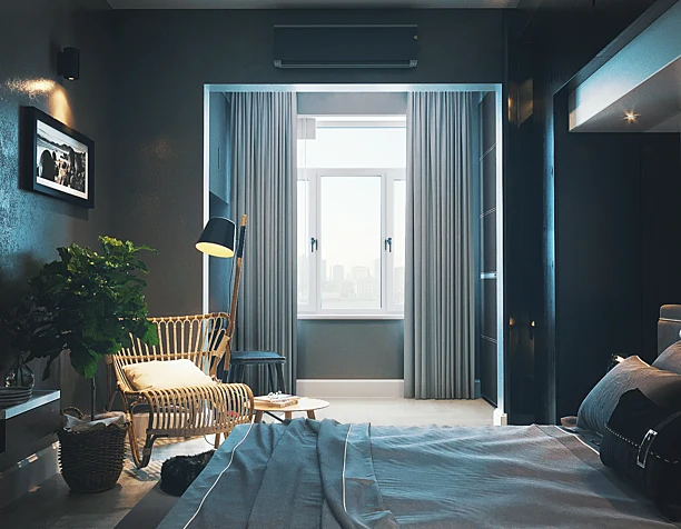 Modern Dark Bedroom