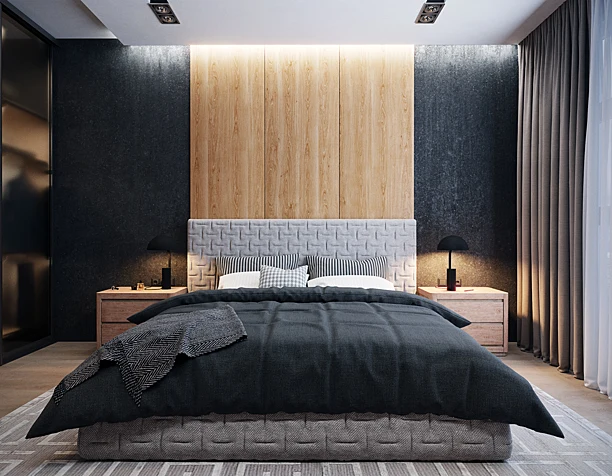 Dark bedroom