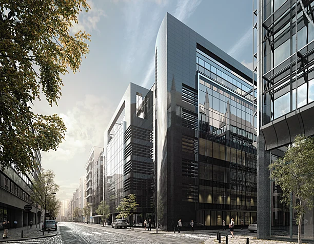Black Pearl Office Building ART & BUILD Architect, Brussels, Belgium