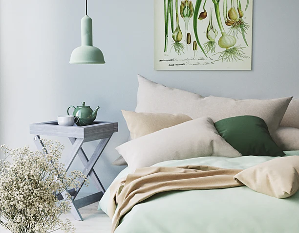 Mint bedroom