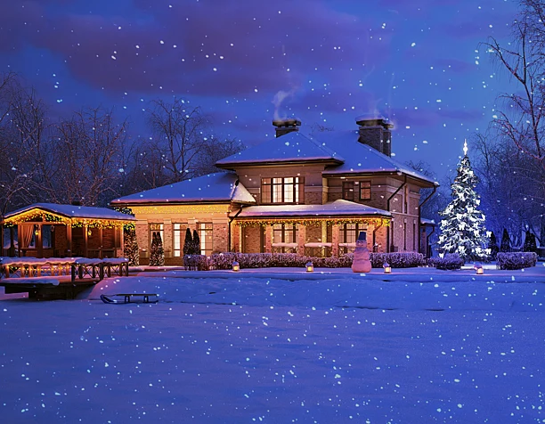 визуализация для коттеджного поселка "БЕРЕЗКА all seasons"