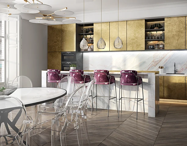 Gold kitchen