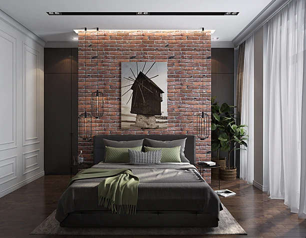 Спальня с элементами Loft