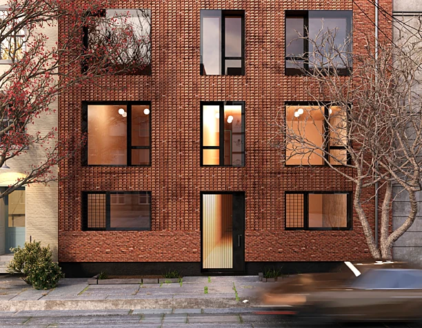 brick facade