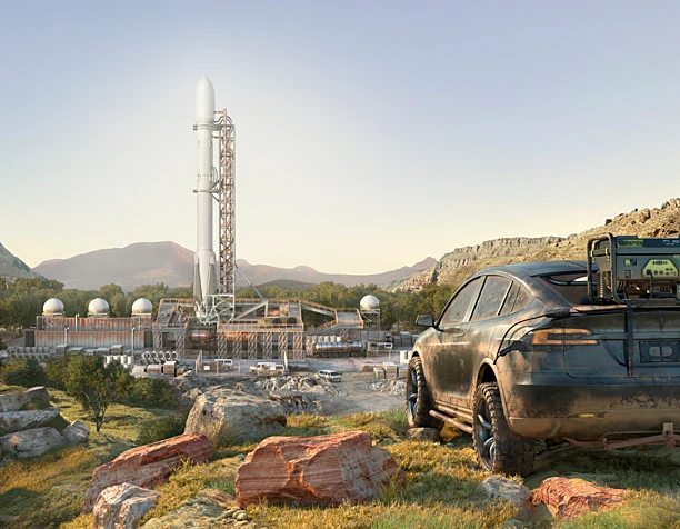 Off-road Tesla Model X