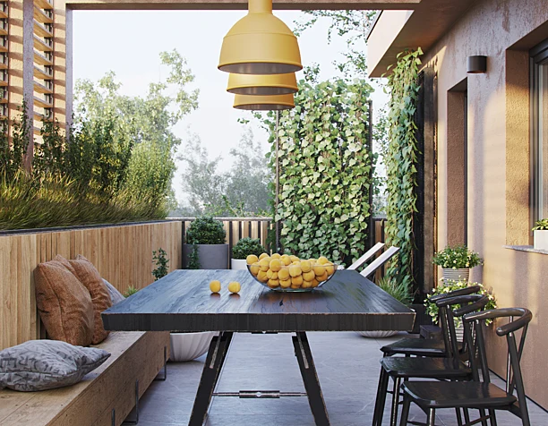 Terracotta terrace