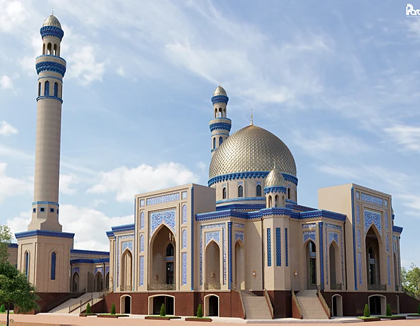 Мечеть. Казахстан, Южно-Казахстанская область, Сарыагаш.