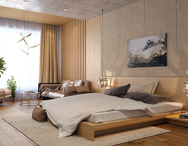 3Ds Max 2017 - V ray 3.6 + PS - Bedroom
