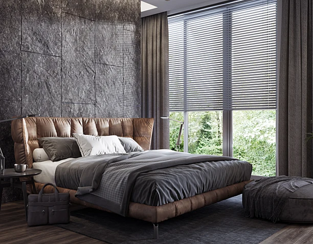 Modern bedroom & bathroom