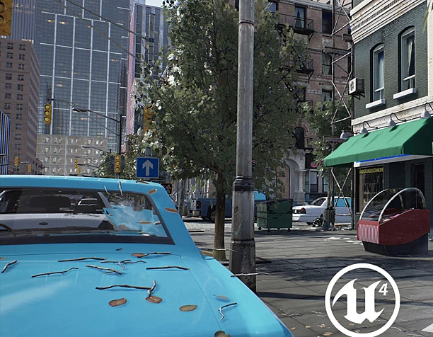 Street in unreal engine 4