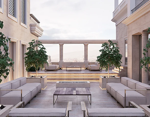 LA VI LLA  SUL PA LAZZO. Render by photo architect Ramon Esteve (сделано по референсу)