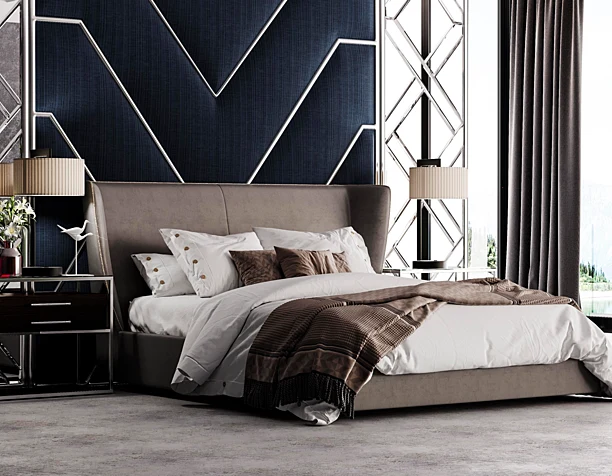Set of Beds I Спальня I Визуализация кровати для журнала.