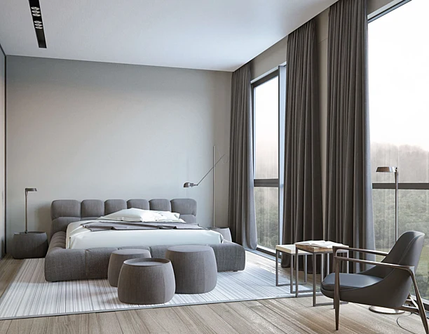 Contemporary bedroom in Dnepr