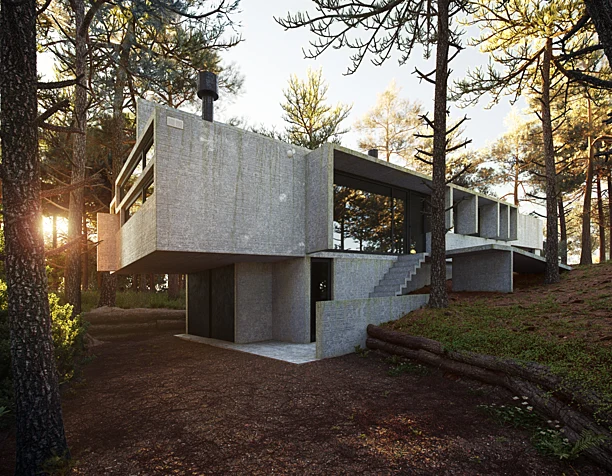 Бетонный дом для семьи в Аргентине (Render by photo)