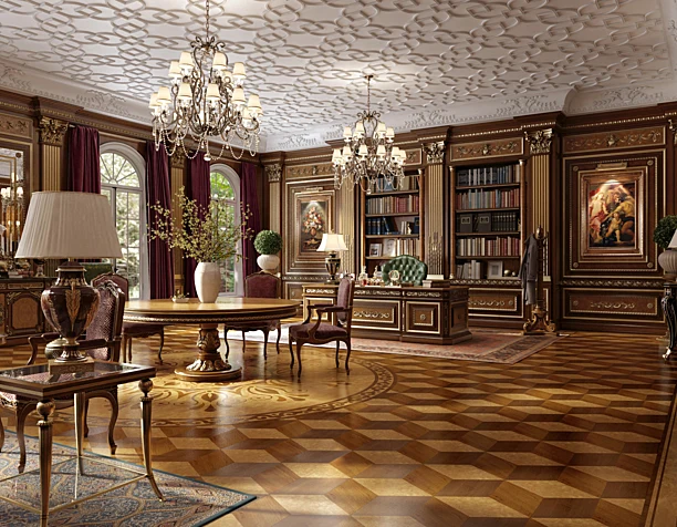 Classical interior room design