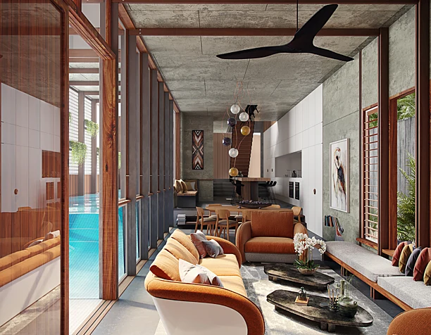 Living Screen House, Sydney(сделано по референсу)