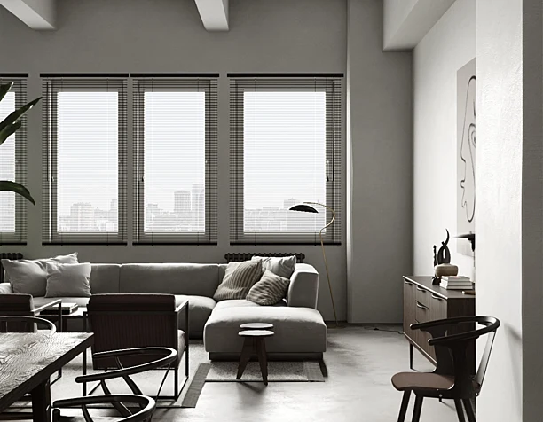 Визуализация с фото референса No Ordinary Apartment by Annabell Kutucu